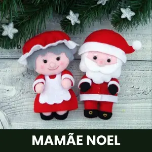 Molde Mamãe Noel em feltro